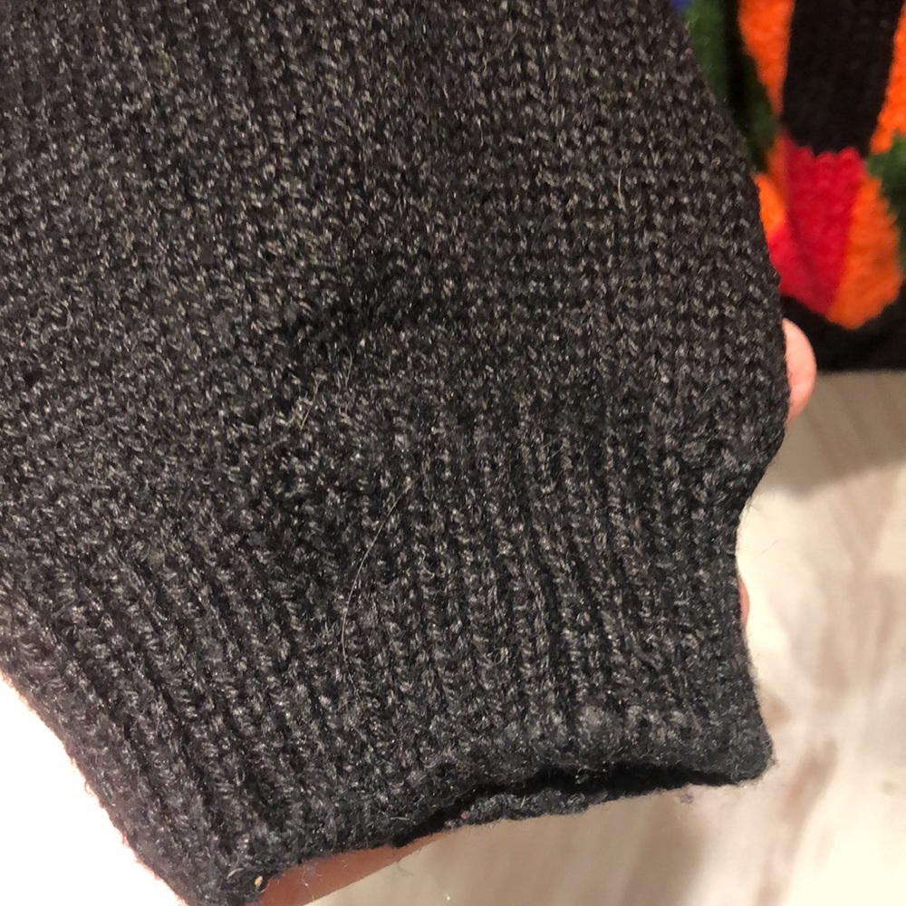 Vintage Ashleigh Morgan black red & orange with decoration size large women’s - Picture 6 of 10